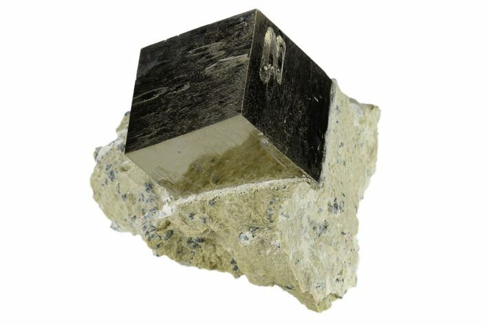 Pyrite Cube In Rock - Navajun, Spain #118244